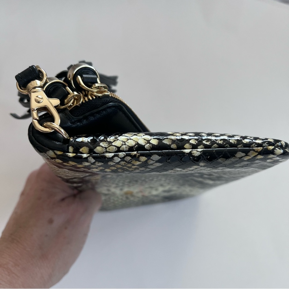 Henry Bendel NY snakeskin wristlet clutch bag - Picture 12 of 14